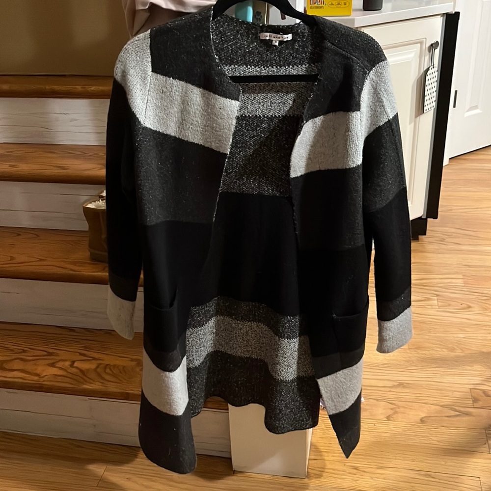 Never worn striped cardigan M